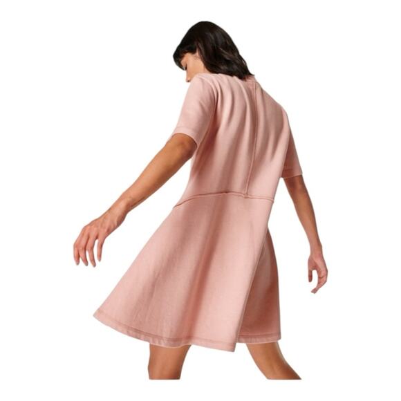 Sweaty Betty Revive Tee Dress In Misty Rose Pink - Picture 2 of 6